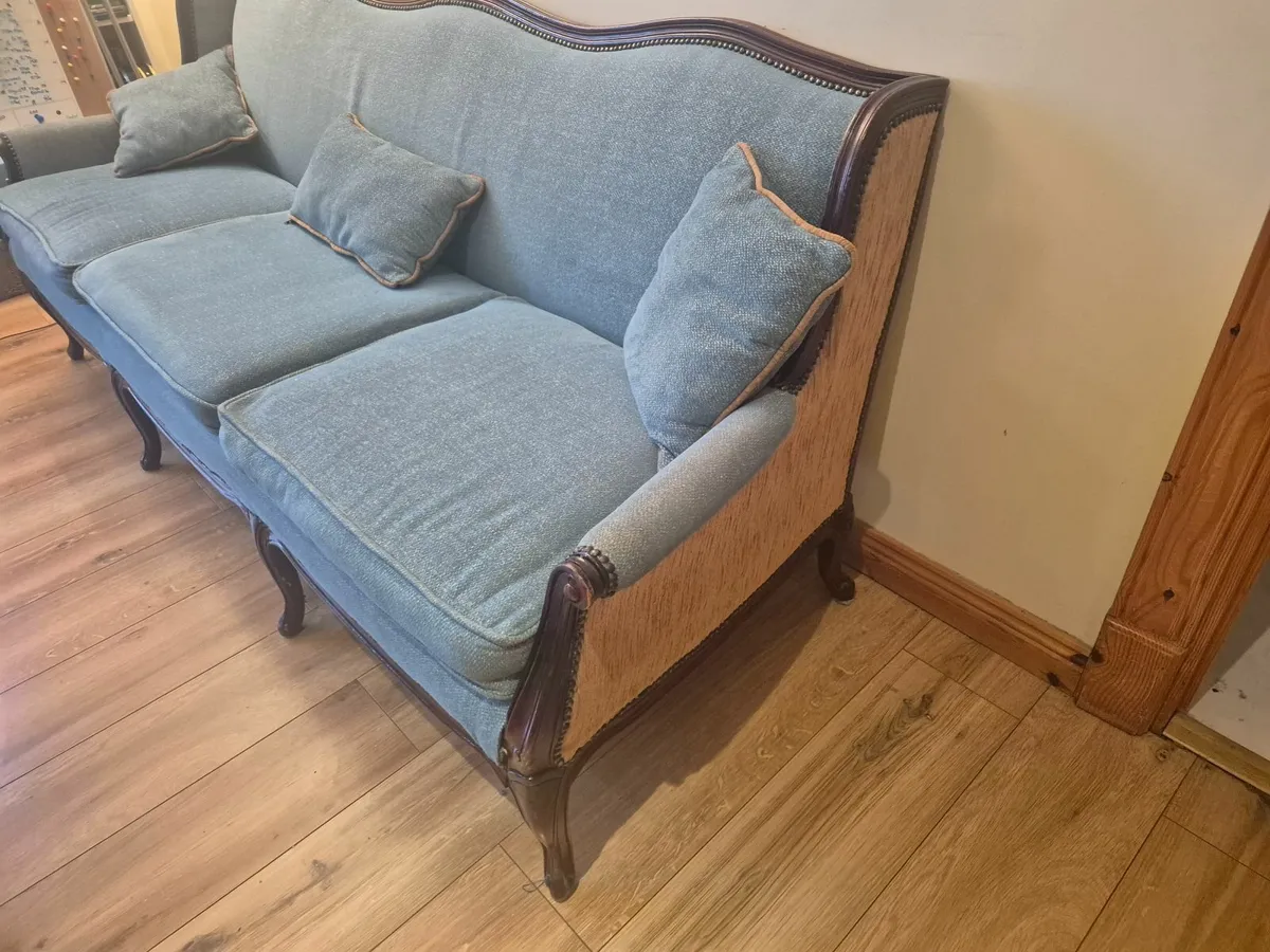 Queen Ann  Couch,  Armchair, & Rocking Chair - Image 2