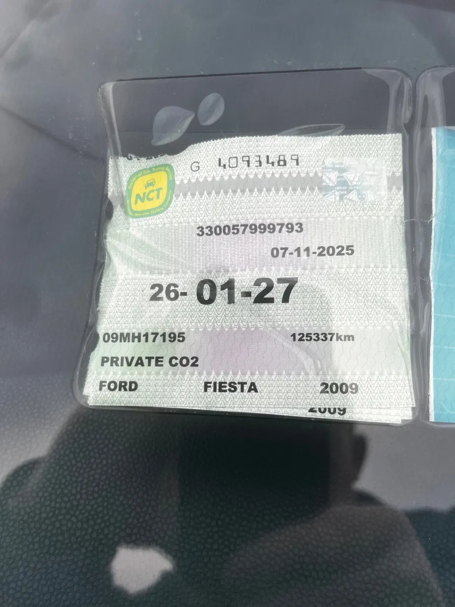 Ford Fiesta 2009.New Nct 01/27.Low KLM’s. - Image 4