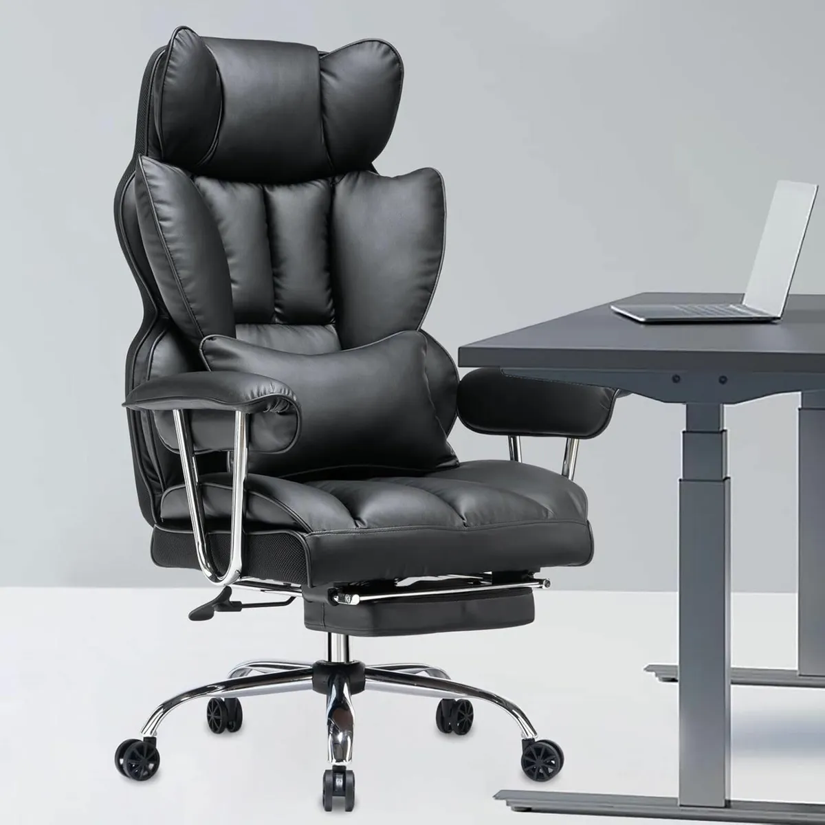 Desk Office Chair high back PU Leather Ergonomic - Image 1