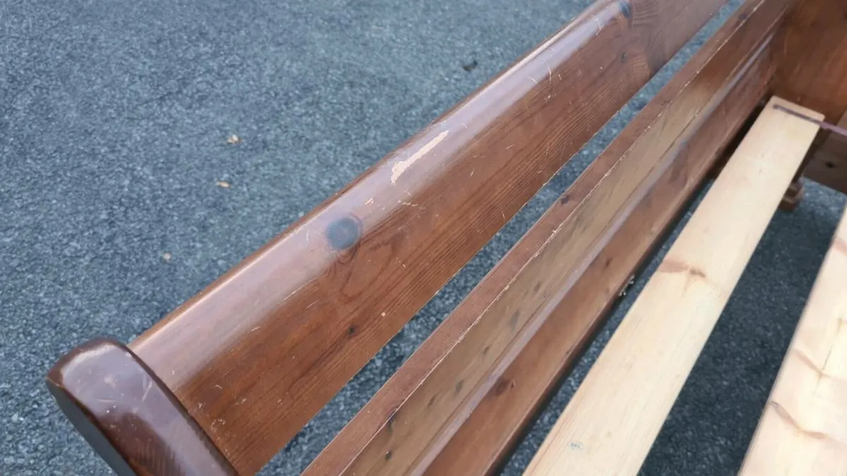 Bed with New Mattress & Lockers - Image 4