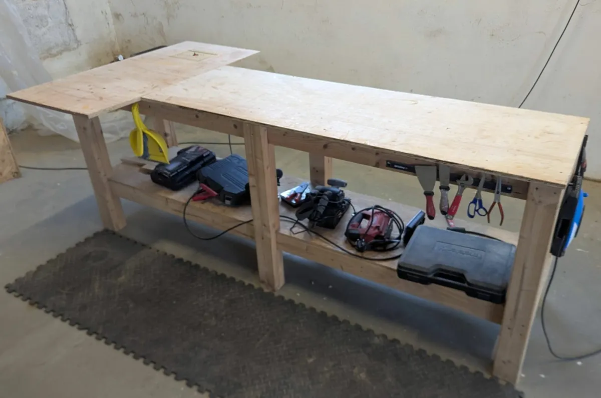 Heavy-duty Workbenches / Shop Tables (8x4 & 8x2) - Image 2
