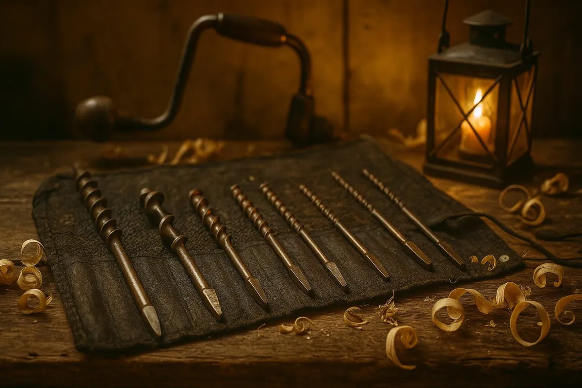 antique vintage tools BITS DRILL brace - Image 2