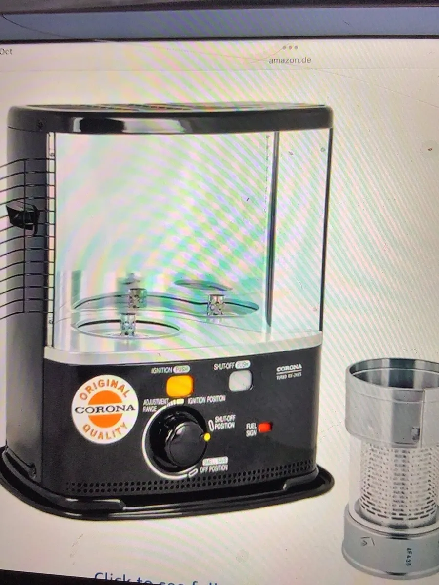 Parrafinn/ hvo oil heater,no electric needed - Image 3