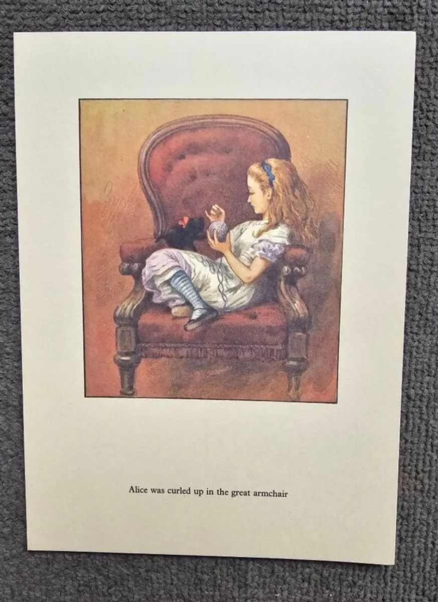 9 x Rare 19th Century Alice In Wonderland Prints - Image 1