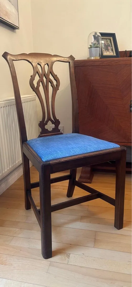 Dining room chairs solid oak - Image 2