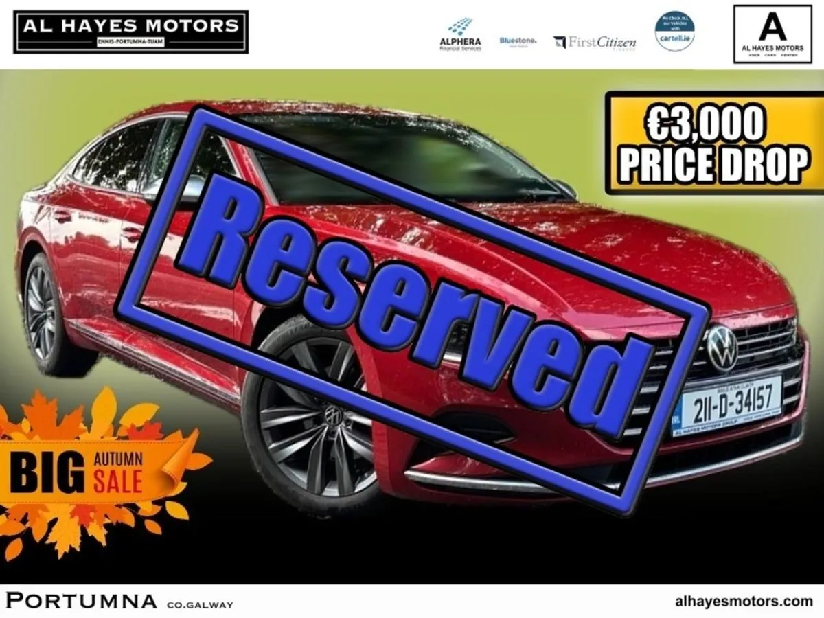 Volkswagen Arteon Reserverd FOR Alan Automatic El - Image 1