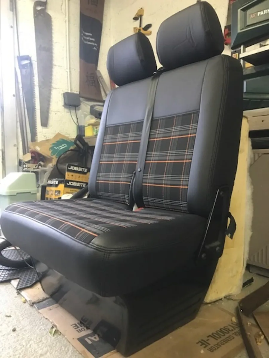 VW Transporter double seat + Custom Covers 2 + 1 - Image 1