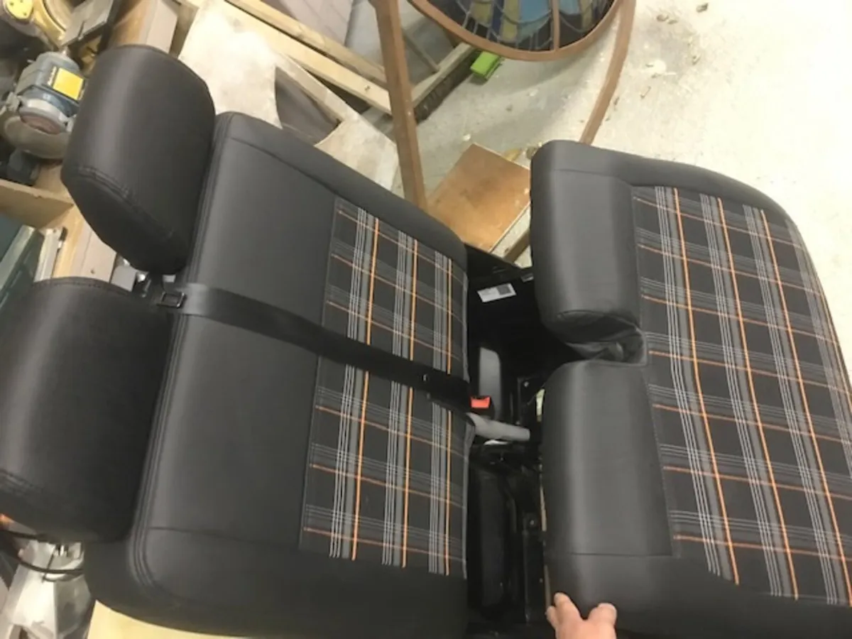 VW Transporter double seat + Custom Covers 2 + 1 - Image 2