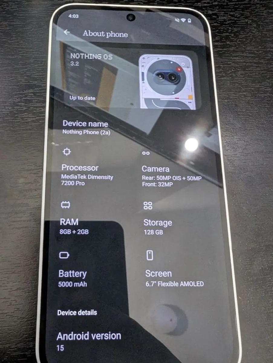 Nothing Phone 2a White - Image 4