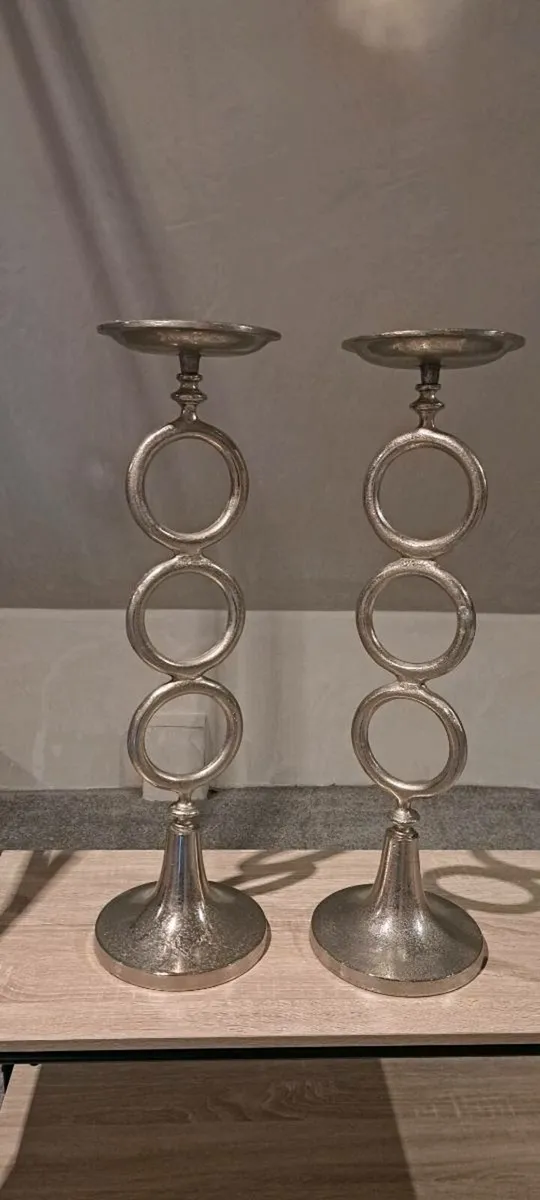 Meadows & Byrne candle sticks. 2 available - Image 1