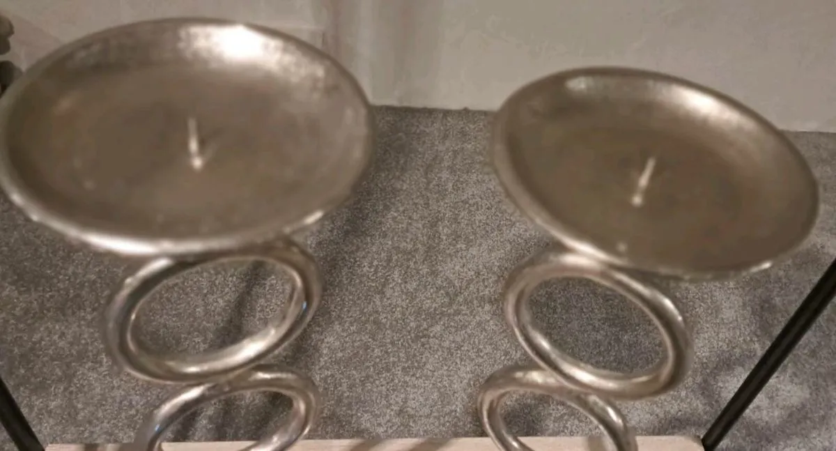 Meadows & Byrne candle sticks. 2 available - Image 2