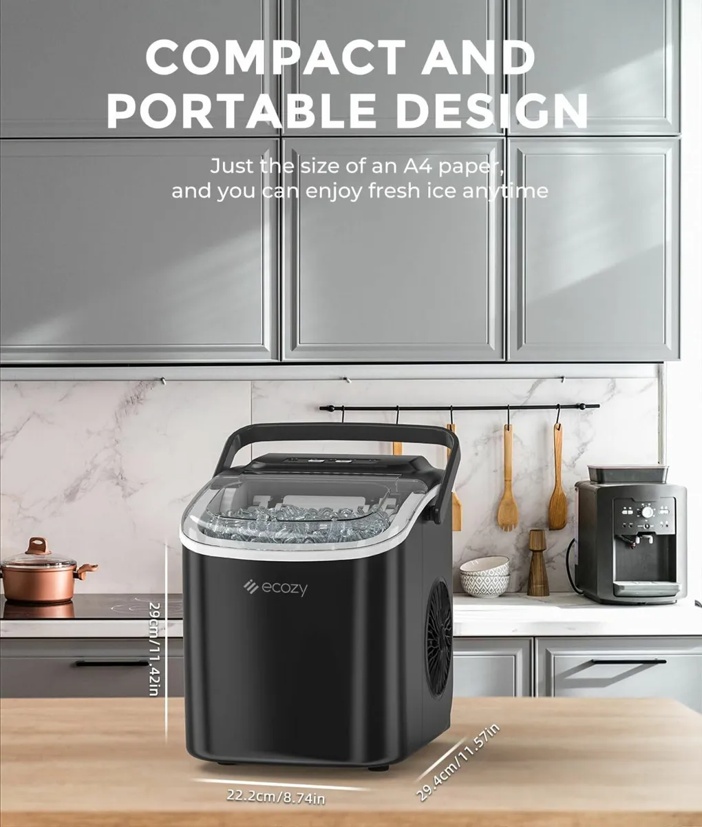 Maker Machine Countertop 9 Ice Cubes 6 Mins 12KG - Image 3