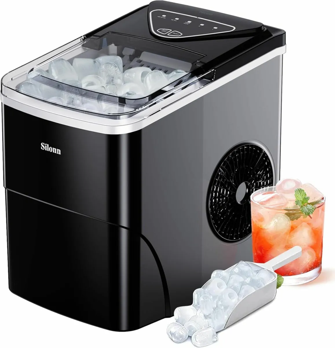 2L Ice Cube Machine Self-Clean 12kg Bar Party - Image 1