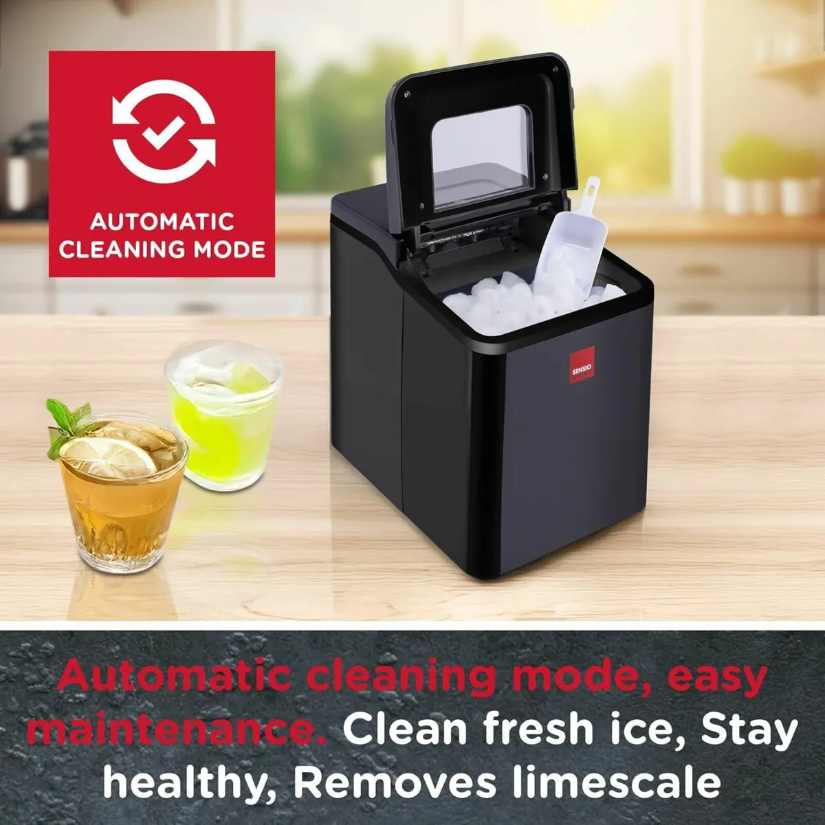 Home Ice Cube Maker Countertop Machine 12KG - Image 3