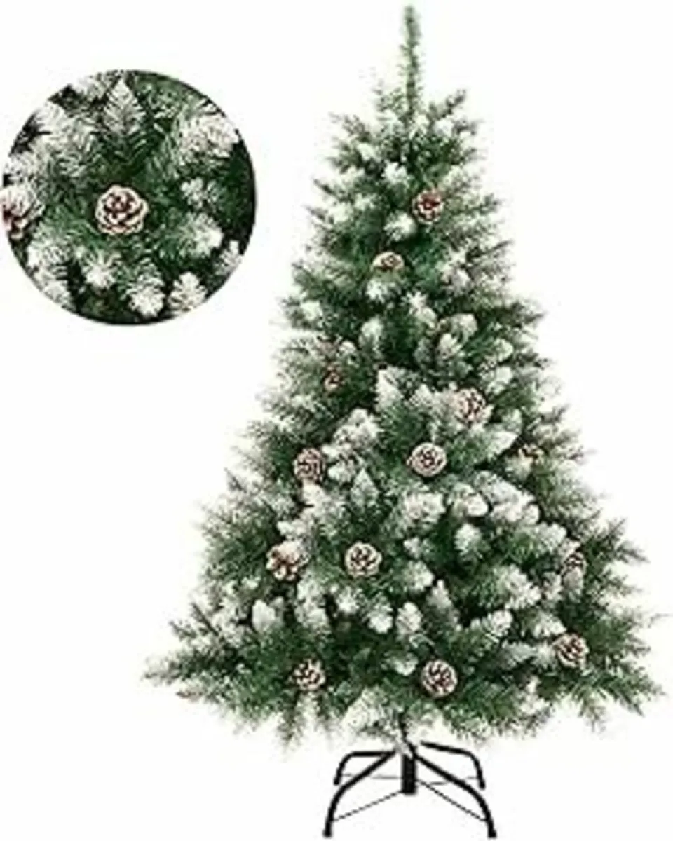 120cm/4ft Fold-Out Artificial Christmas Tree - Image 1