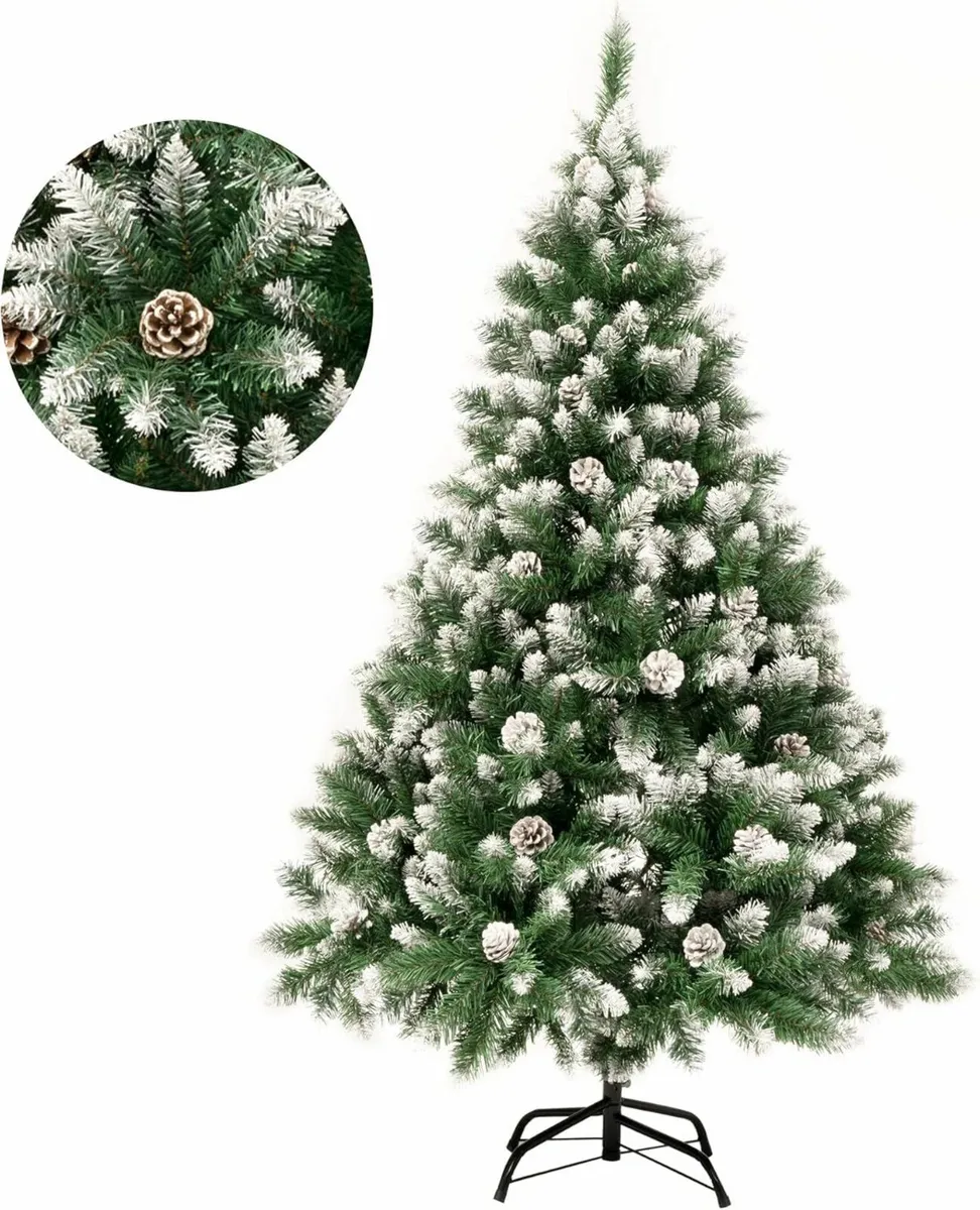 150cm/5ft Fold-Out Artificial Christmas Tree Pine - Image 4