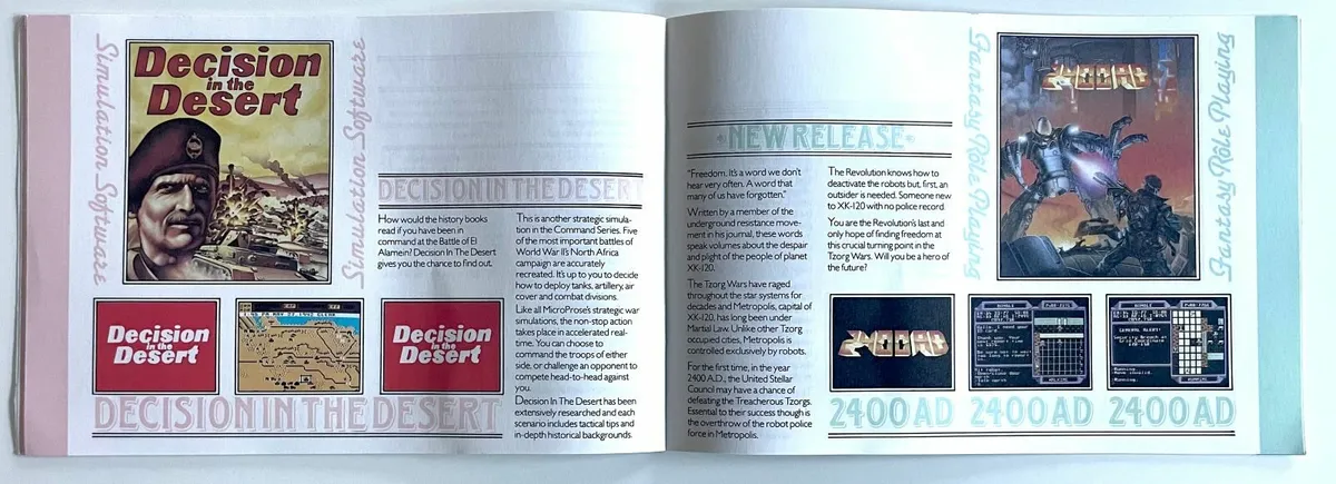 RARE MICROPROSE 1988 Catalog - Gaming Software - Image 2
