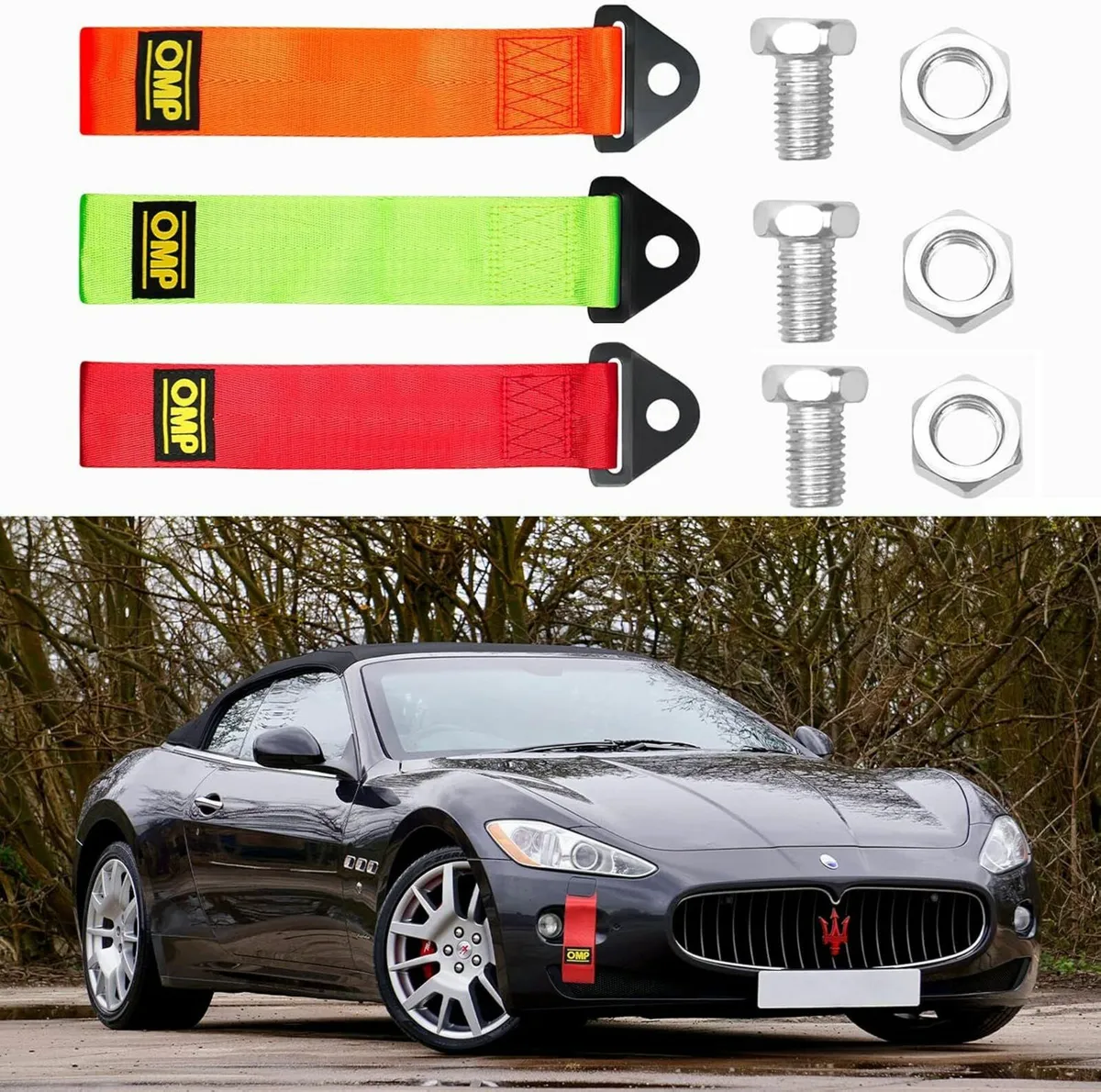 3 PCS 8-12 MM Racing Car Trailer Sport Rope, Tow S