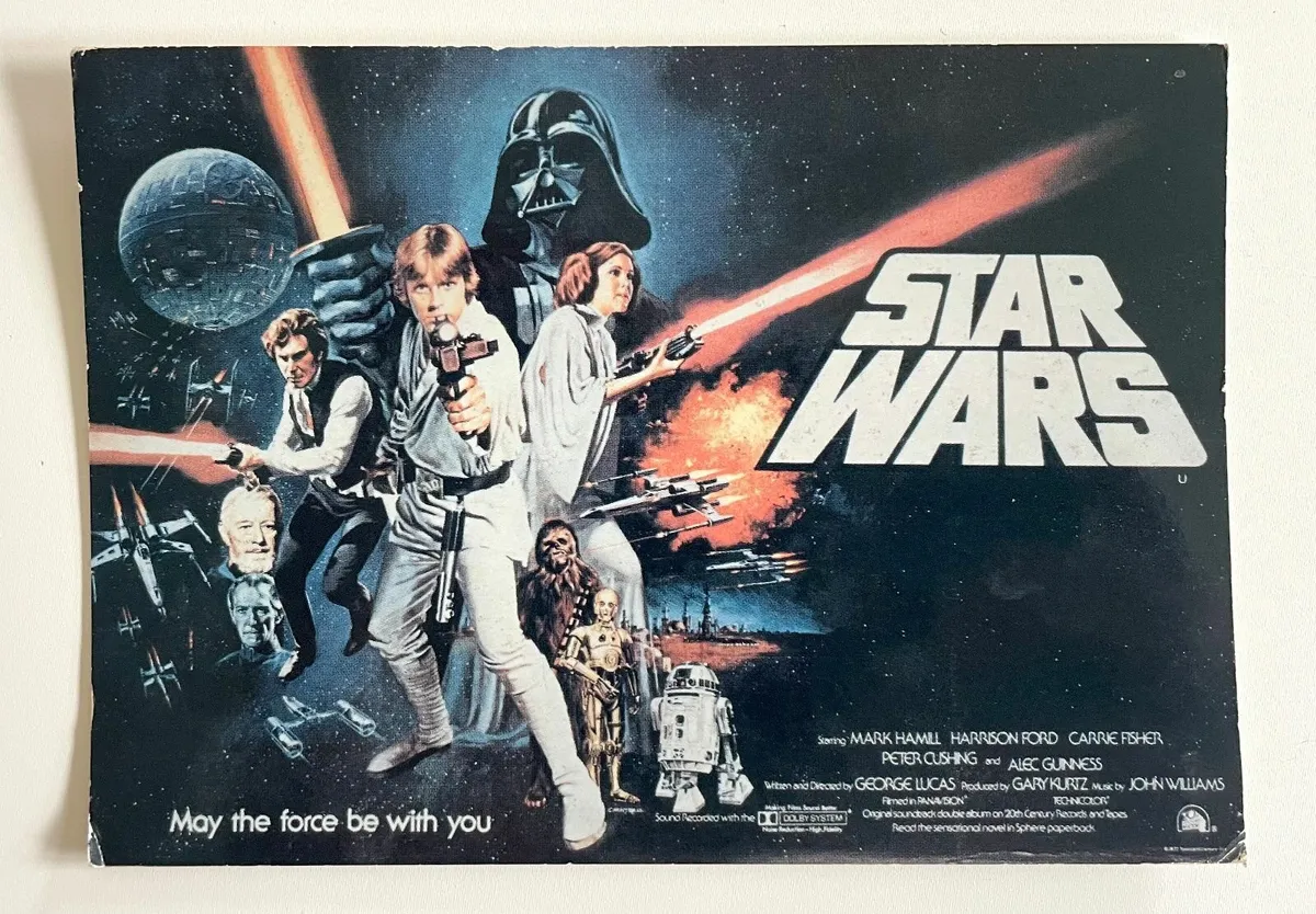 STAR WARS Vintage Postcard Movie - Image 1