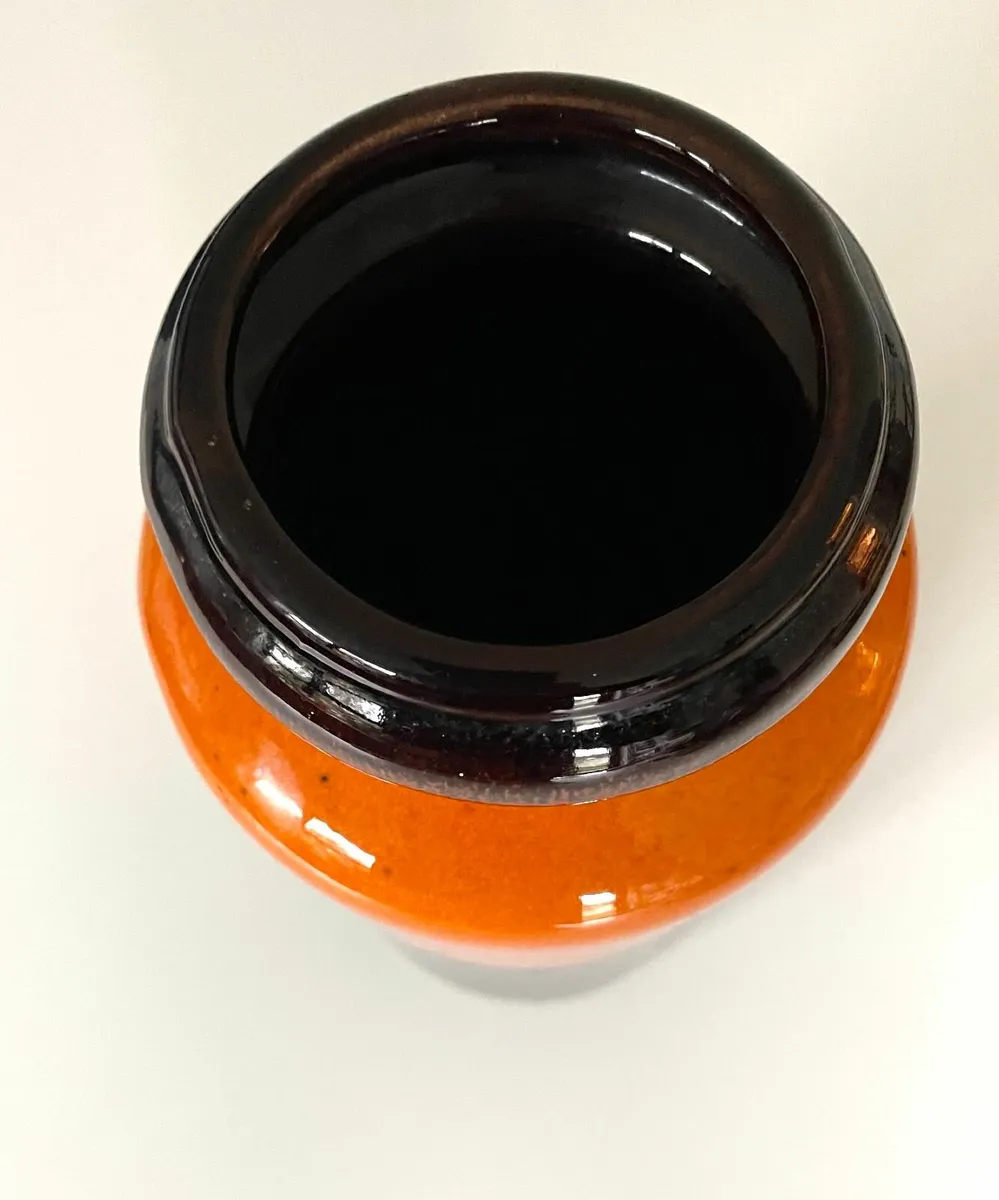 Vintage 60s Glazed Ceramic Vase Scheurich 517-30 - Image 4