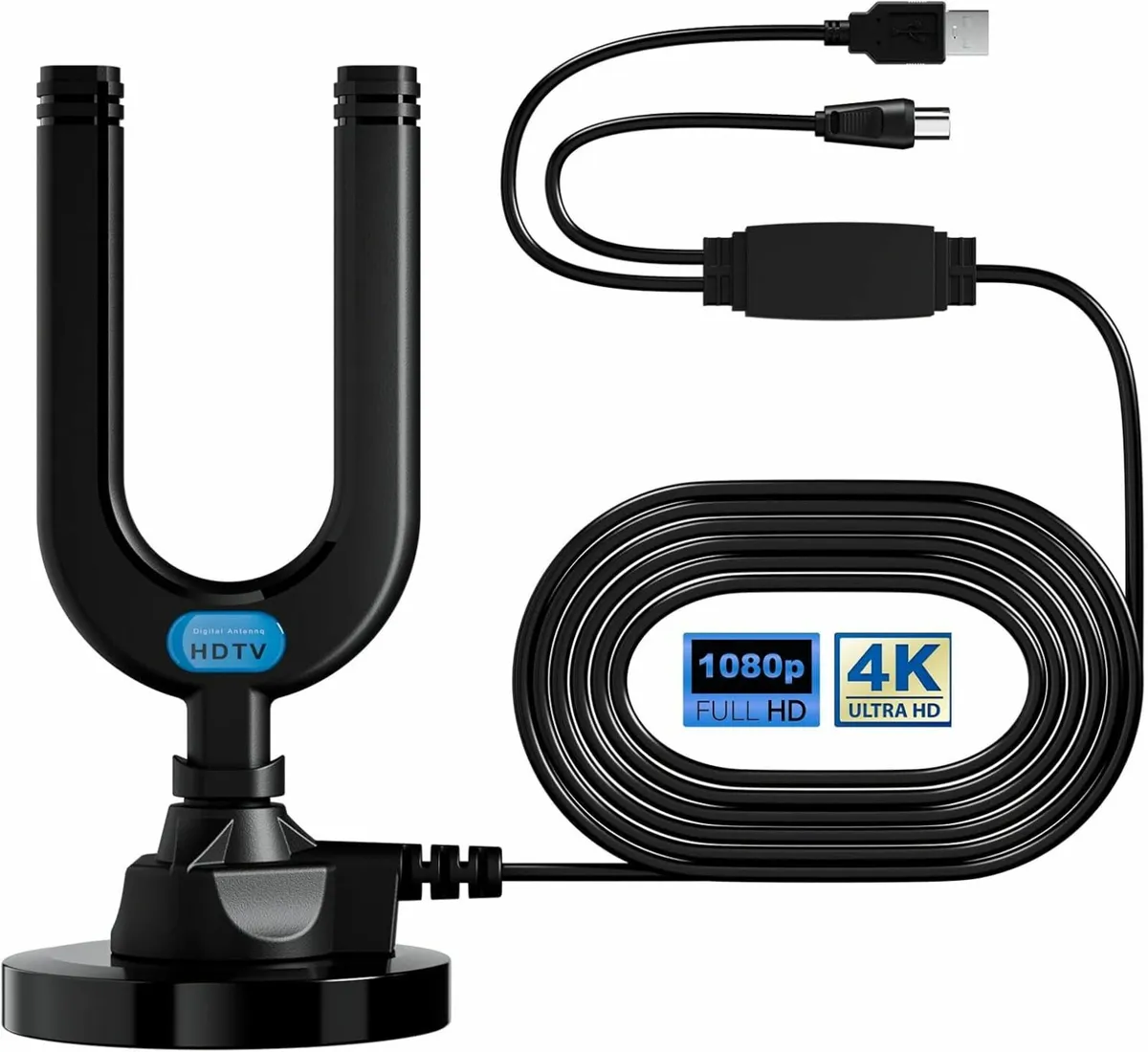 TV Aerial, Indoor TV Aerial for Smart TV with Sign