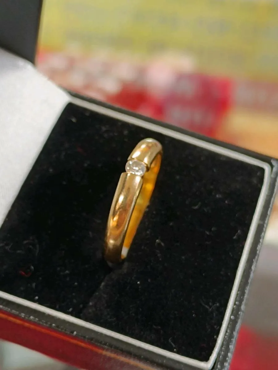 Eclipse Diamond Ring , 8k yellow gold - Image 2