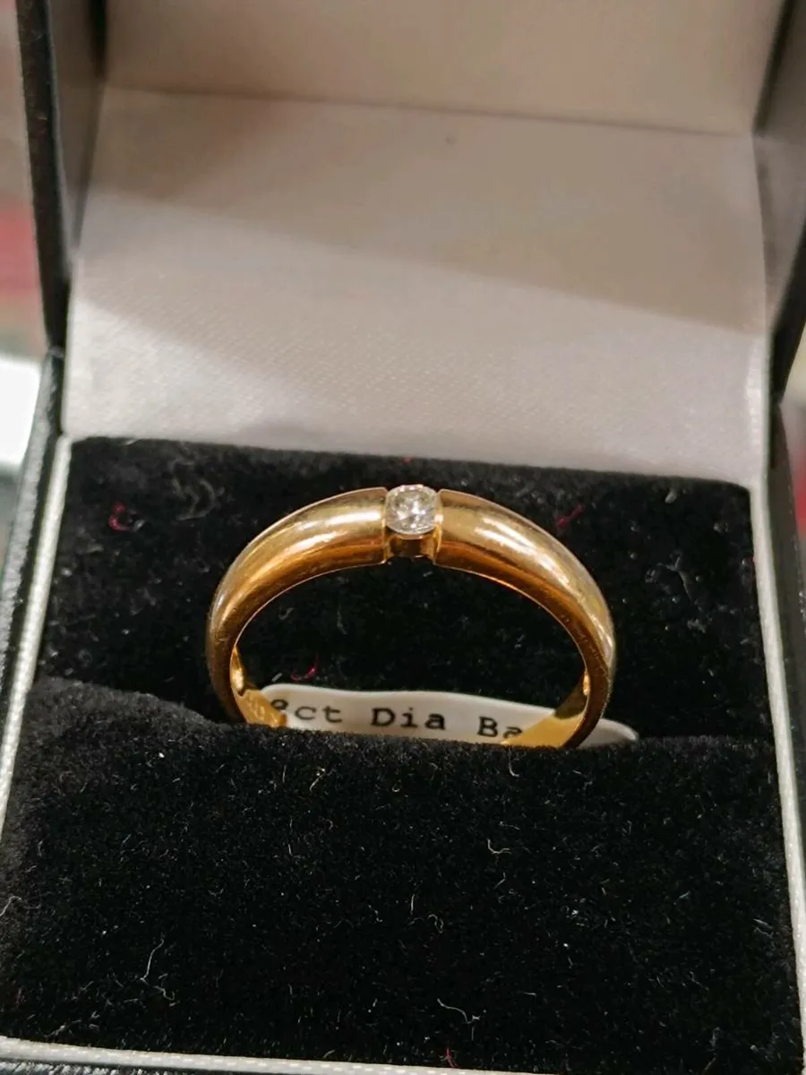 Eclipse Diamond Ring , 8k yellow gold - Image 3