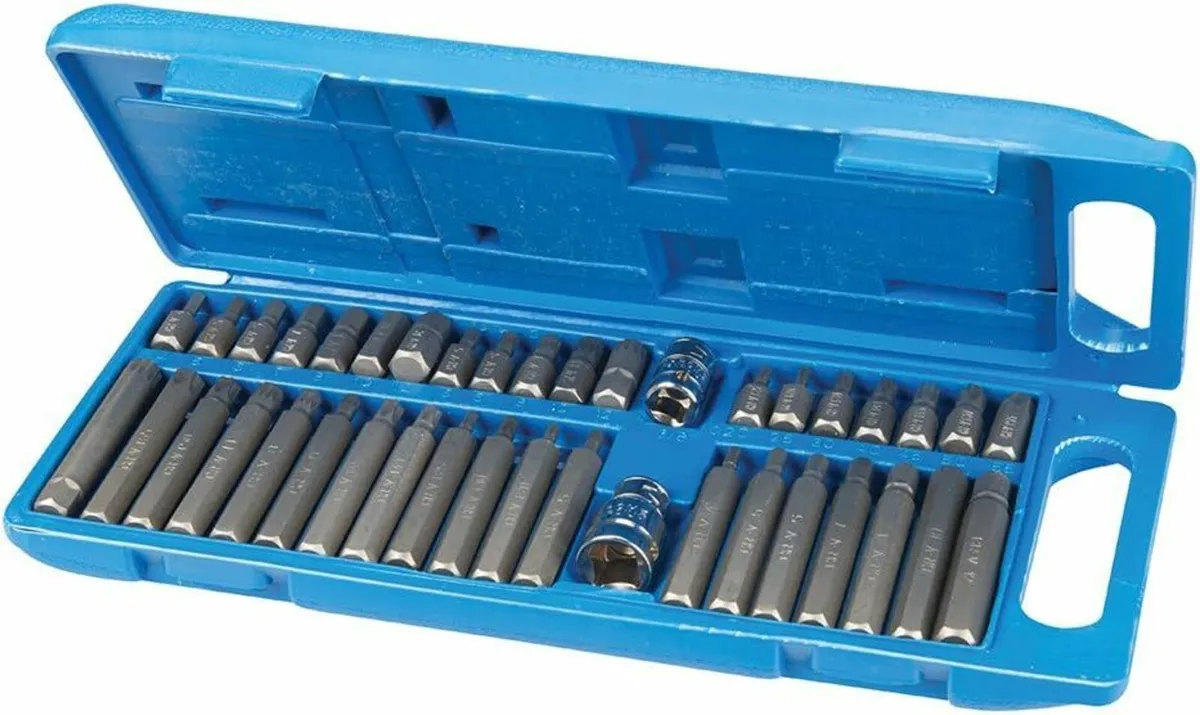 Hex, T20 - T55 and Spline Bit Set 40pce