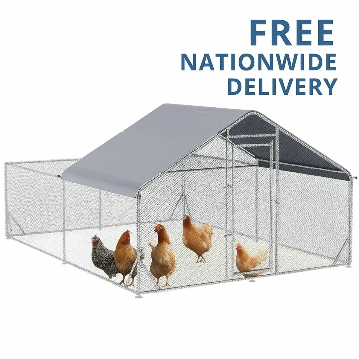 Chicken Coop with Roof 4 x 3m (13ft x 10ft) - Image 1