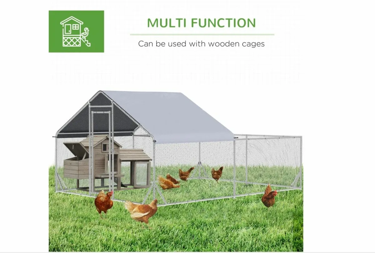 Chicken Coop with Roof 4 x 3m (13ft x 10ft) - Image 2