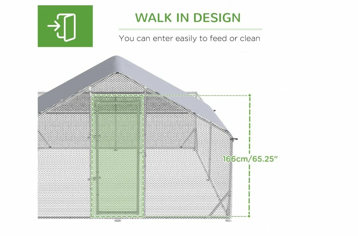Chicken Coop with Roof 4 x 3m (13ft x 10ft) - Image 3