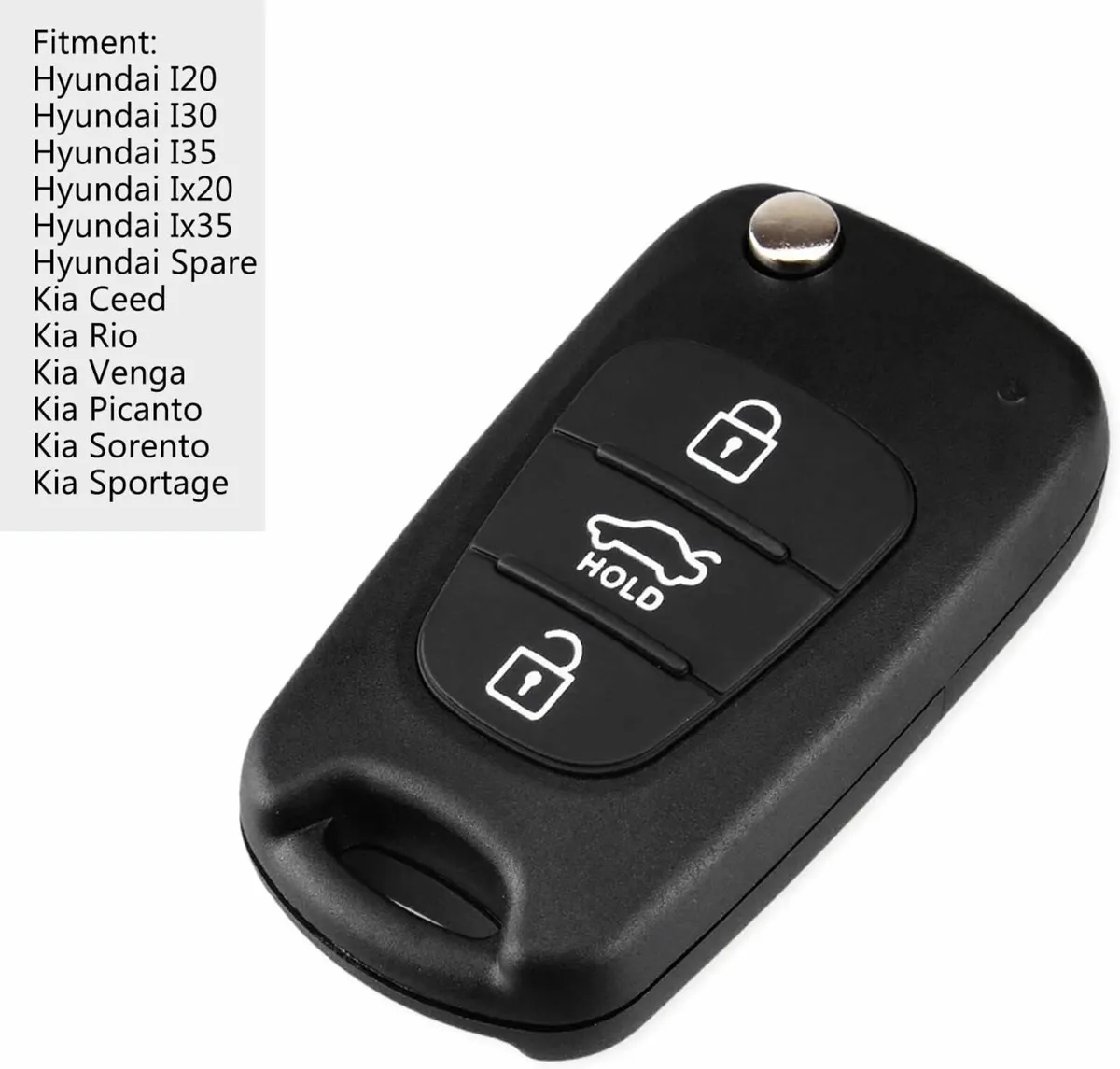 Kia Key Fob Cover Replacement For Hyundai i20 i30 - Image 2