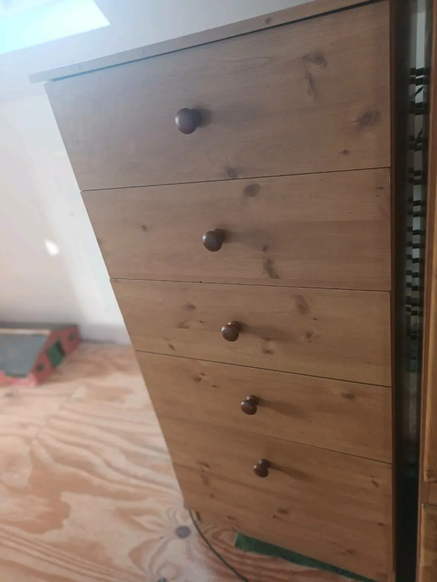 Chest Drawers and wardrobe and bedside locker - Image 2