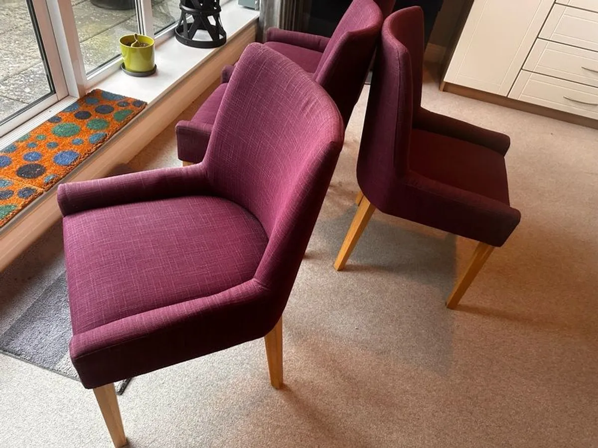 4 Beautiful Dining Chairs - Image 2