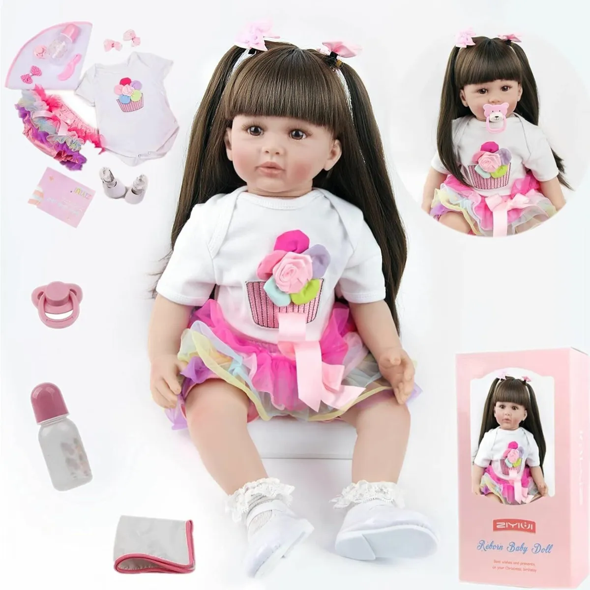 Reborn Girl Toddler Baby 60cm - Image 3