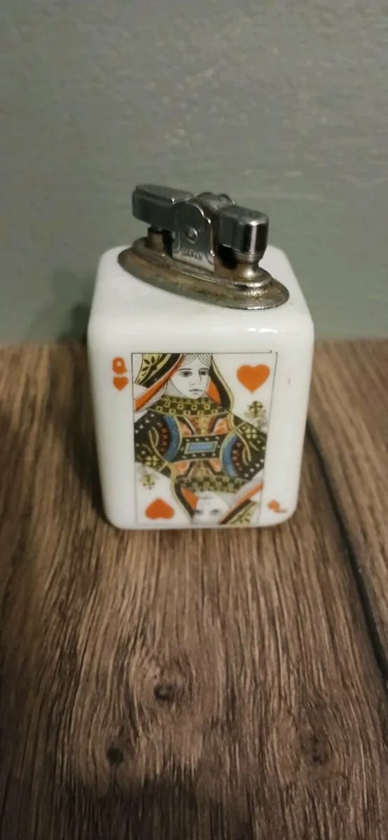 Vintage Japan Dice Porcelain Cigarette Lighter - Image 3