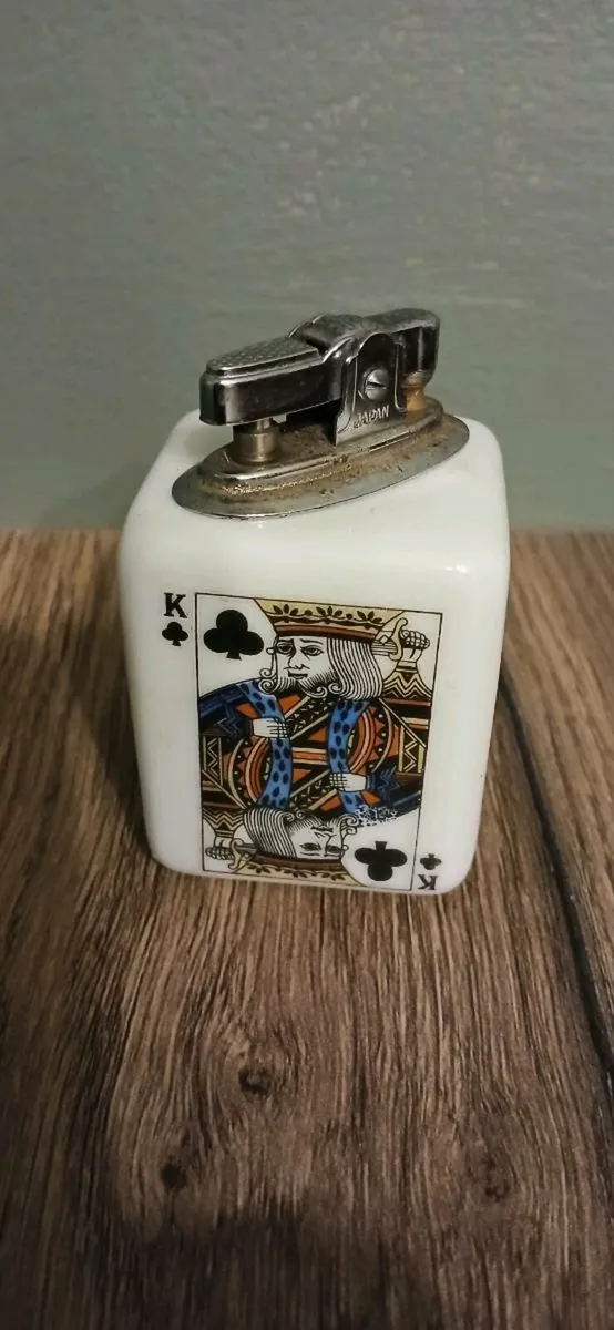 Vintage Japan Dice Porcelain Cigarette Lighter - Image 4