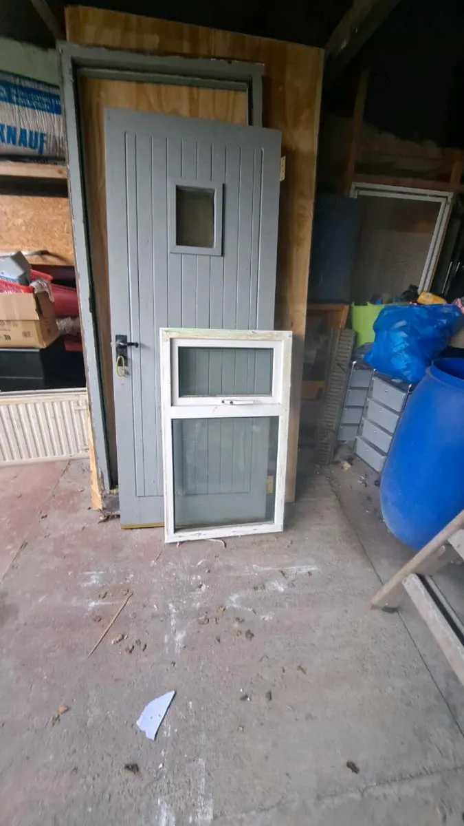 Teak sheeted door and frame - Image 2