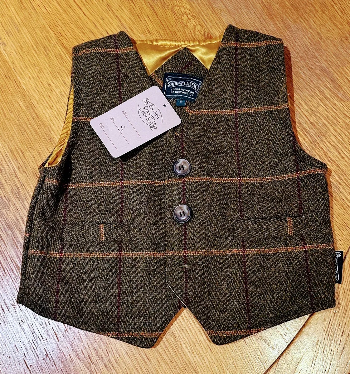 Showing Tweed Jacket and Waistcoat Child 2-3yrs - Image 3