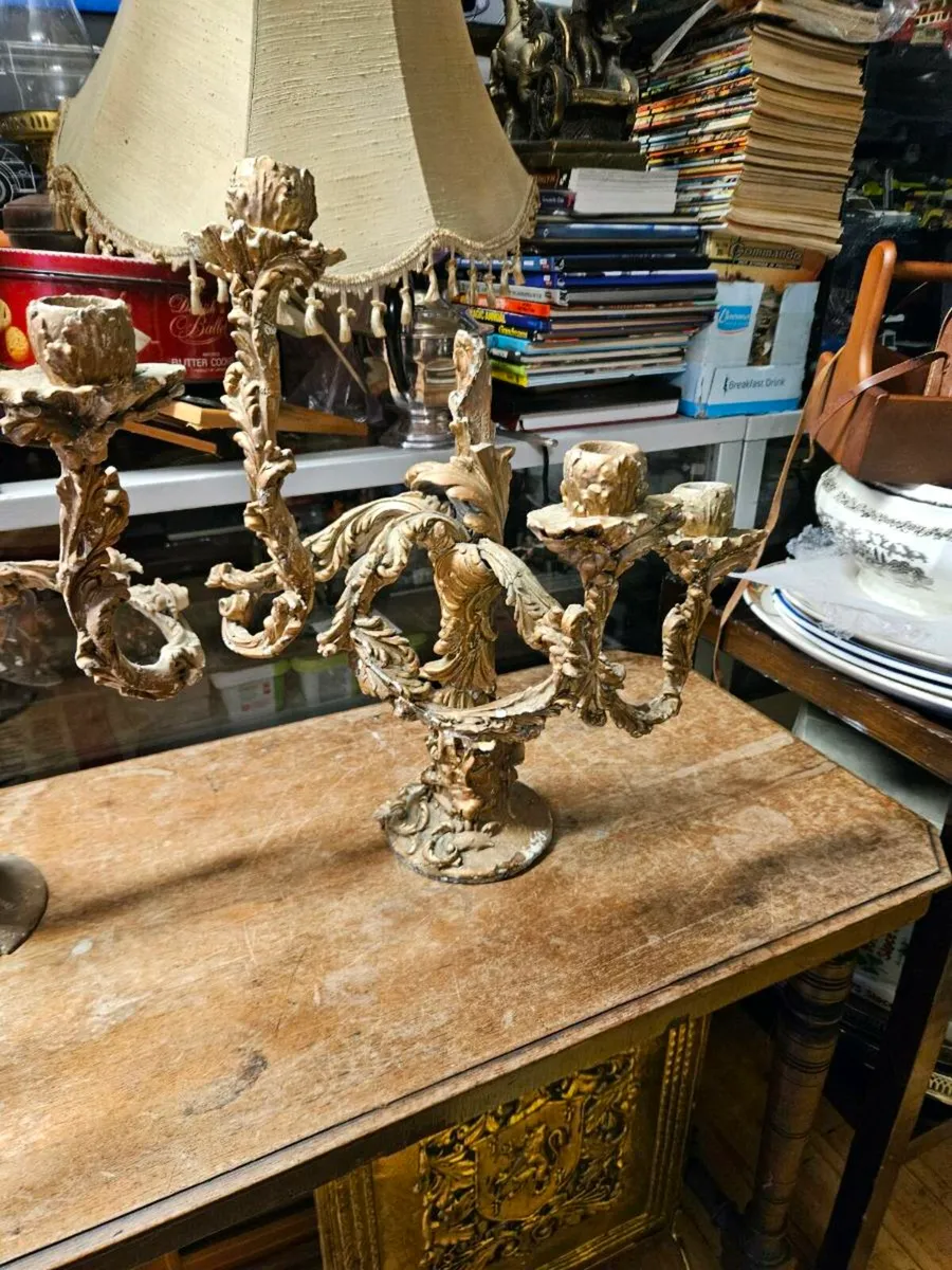 Vintage Arts & Crafts Candle Sticks - Image 4