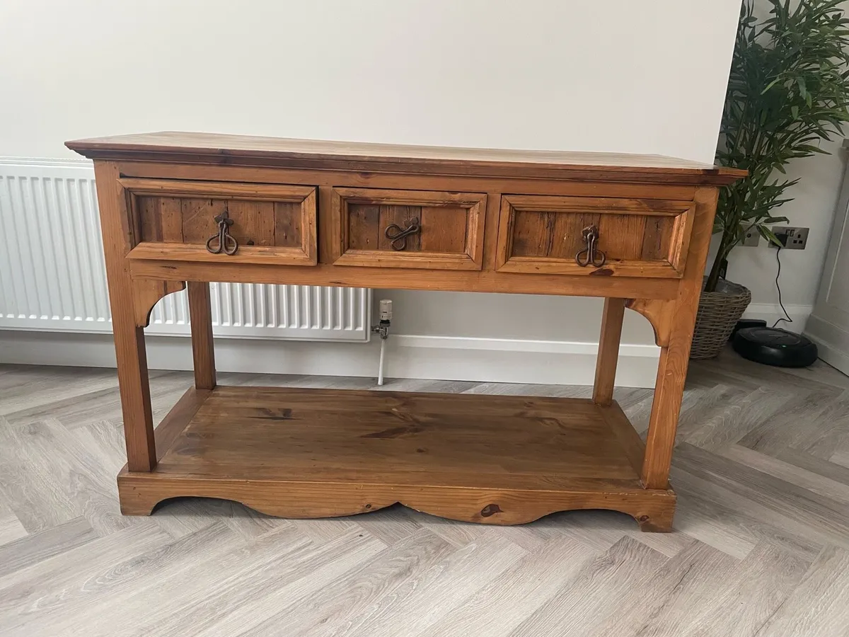 Mexican Pine Console Table - Image 1