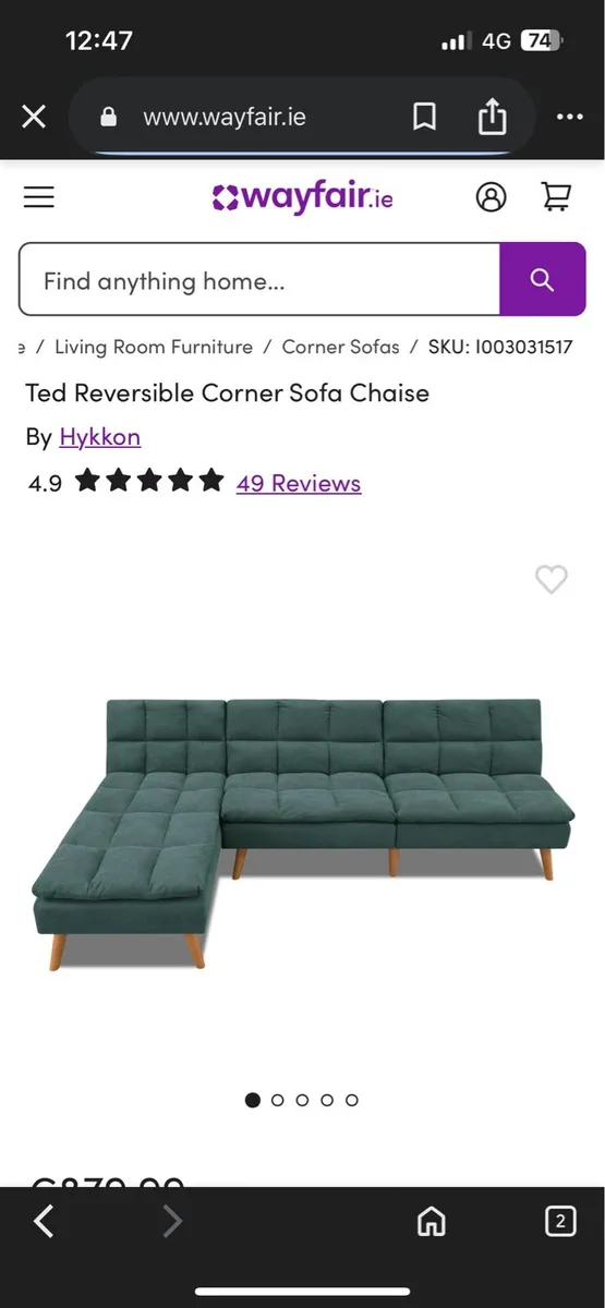 Sofa bed - Image 1