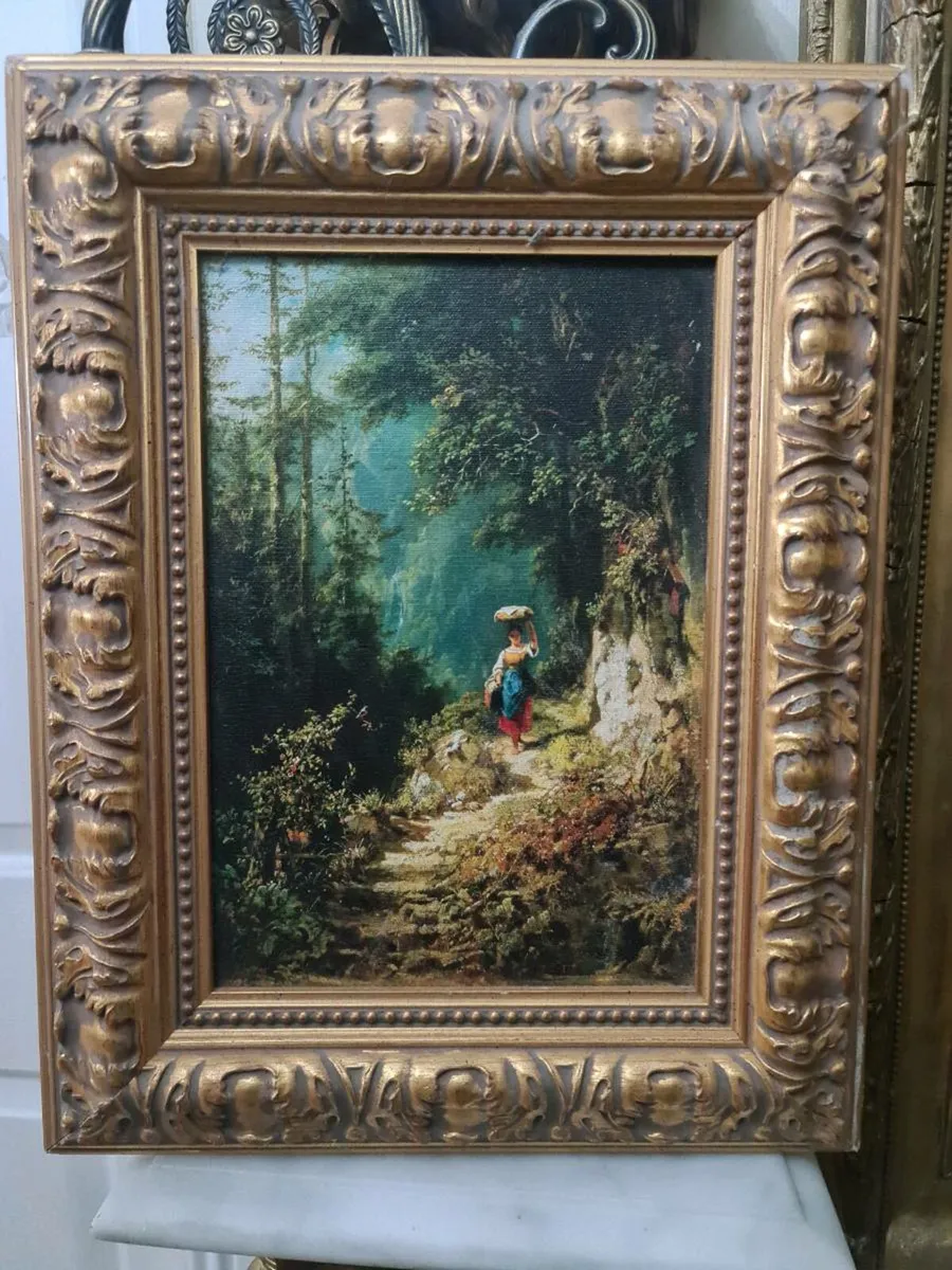 Vintage oil on canvas painting FREE POSTAGE - Image 1