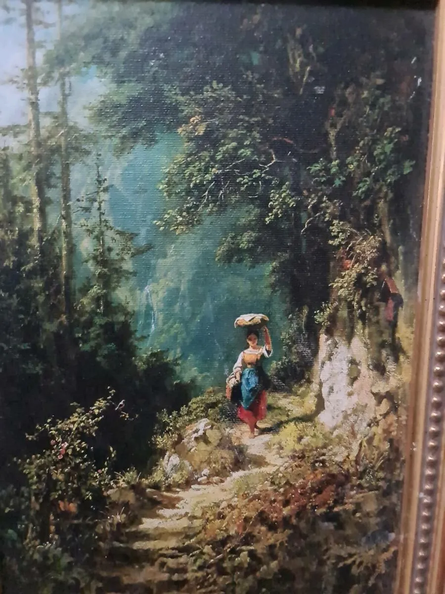 Vintage oil on canvas painting FREE POSTAGE - Image 3