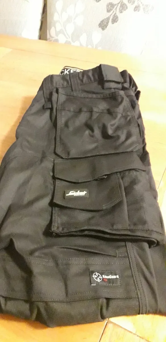 Snickers trousers 36 x 32 black - Image 2
