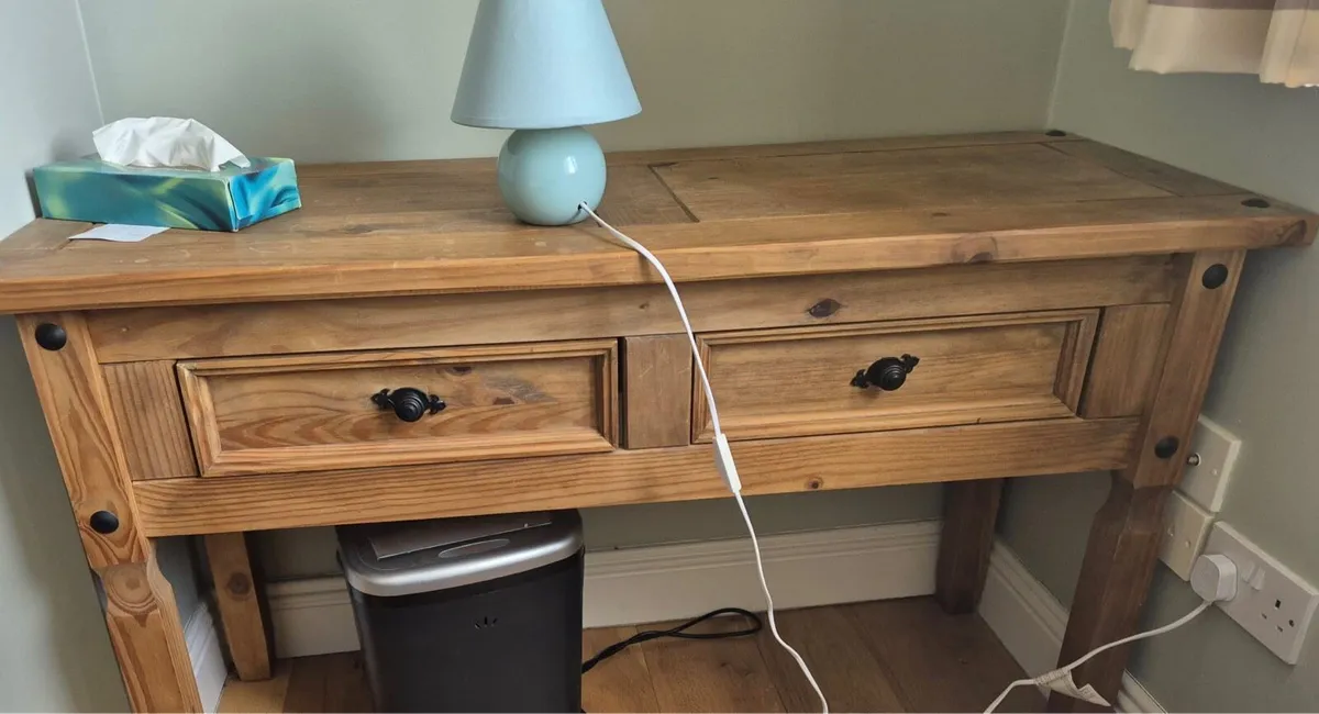 Double bed & Matching table - Image 2