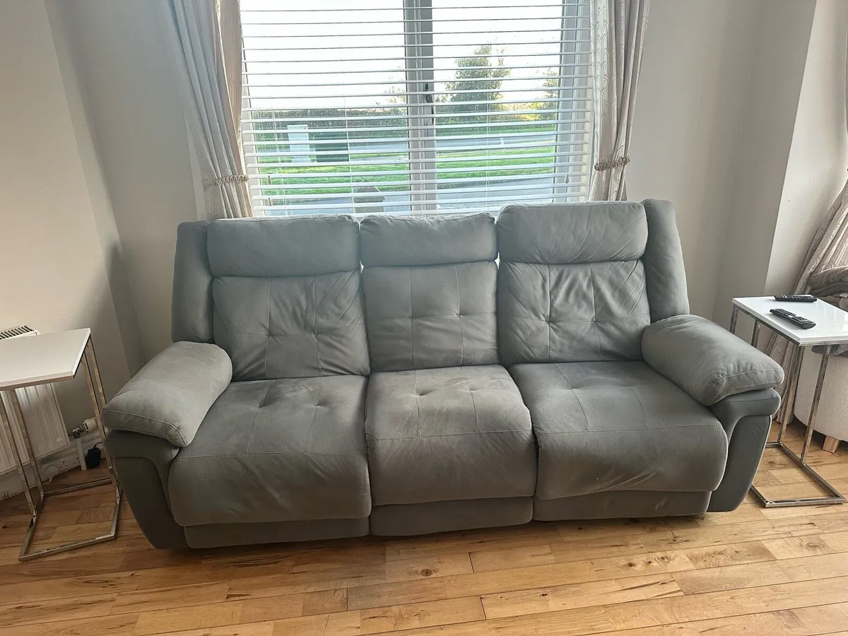 Grey sofa and armchair - Image 1