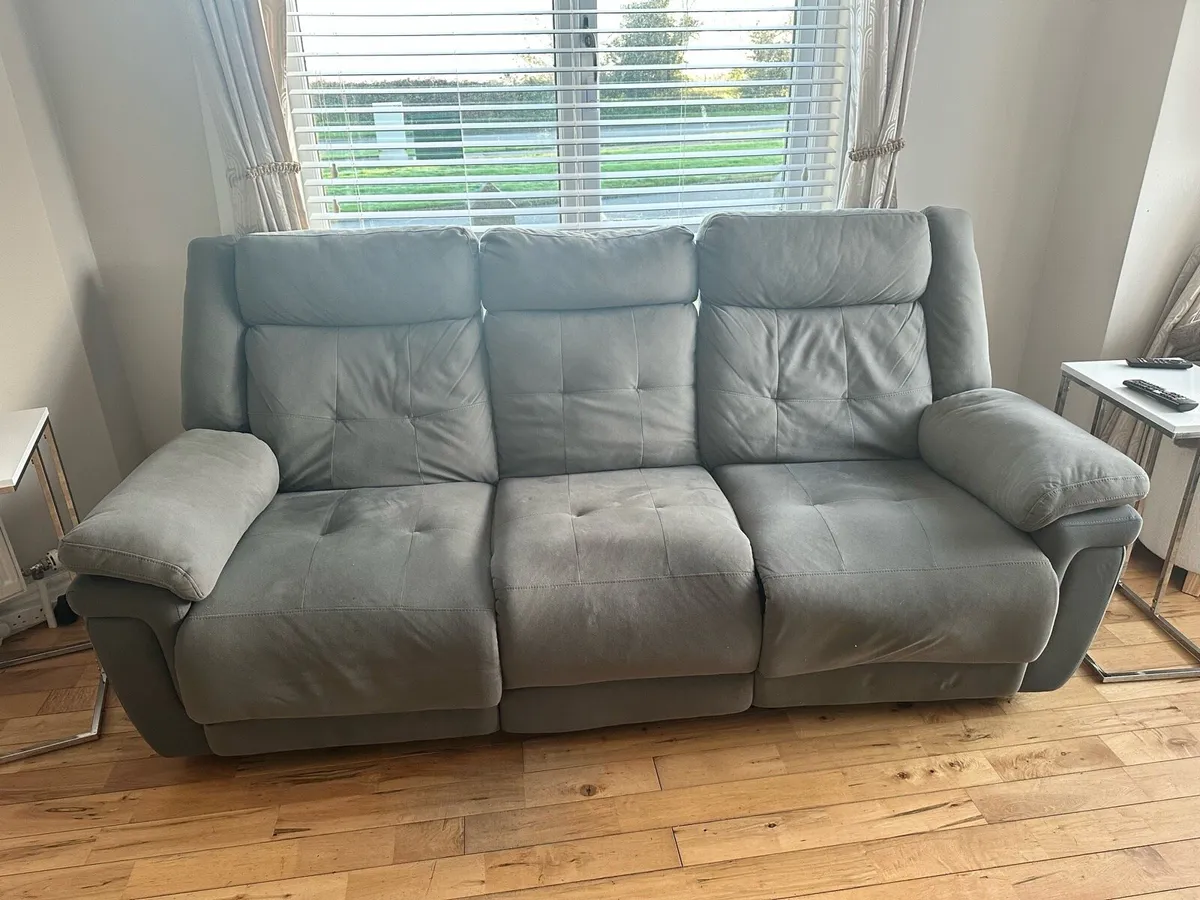 Grey sofa and armchair - Image 4