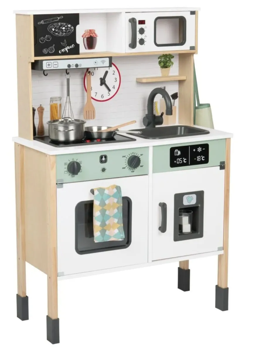 Toy Kitchen & 3 boxes of accessories BRAND NEW - Image 1