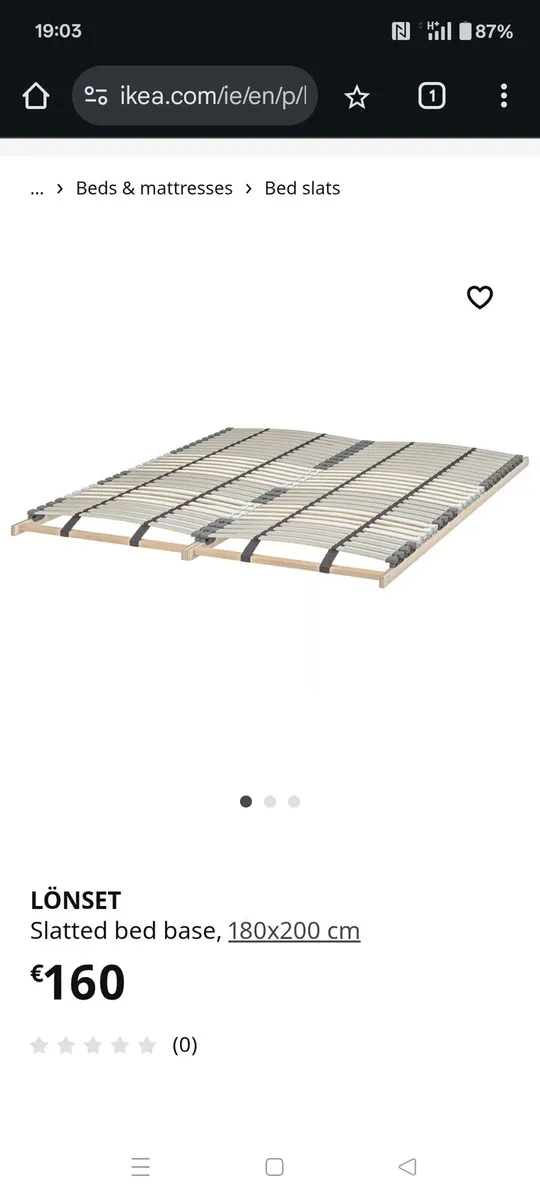 King size bed frame - Image 2